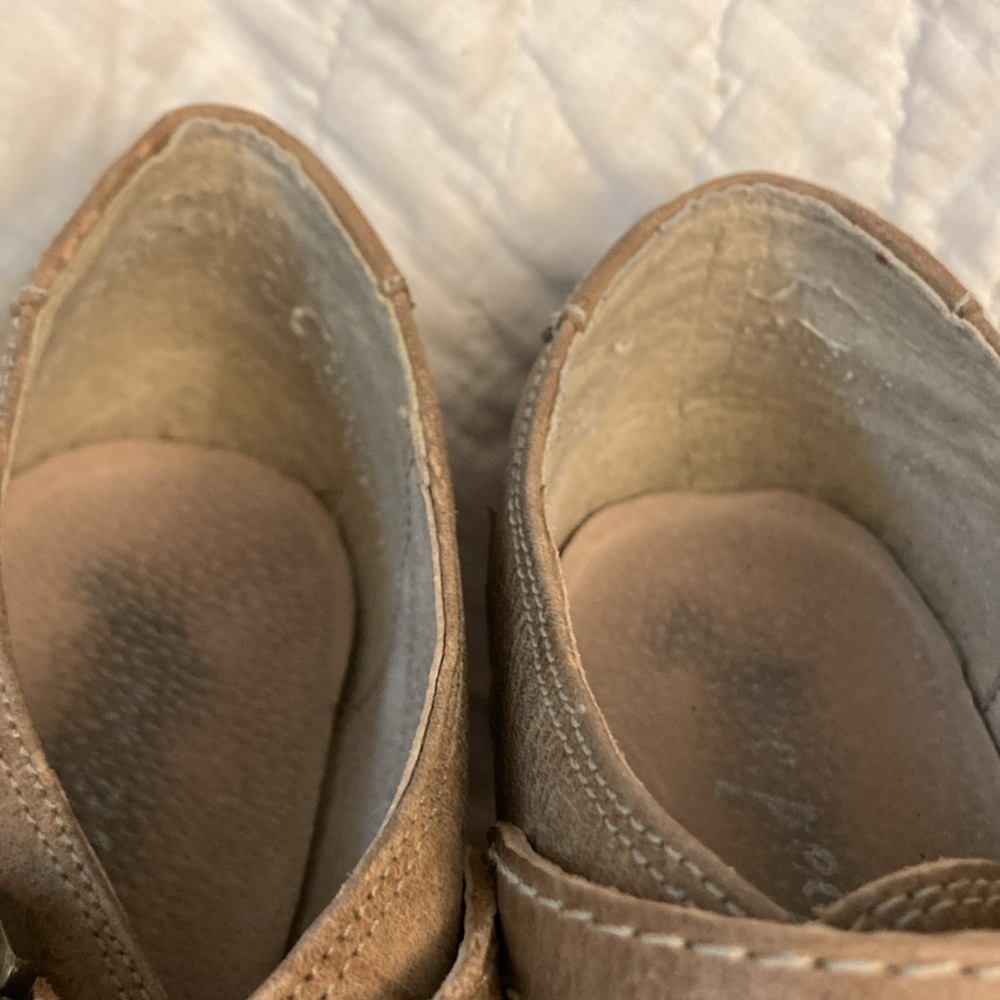 FREE PEOPLE Monument Western Leather Bootie in Distressed Gray. Size 39 EUC - Picture 12 of 15